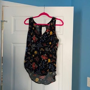 Old Navy: floral tank blouse